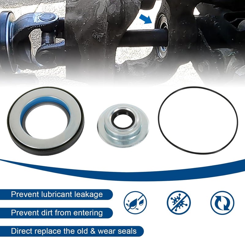 RALZAOTO Front Axle Vacuum Knuckle Seal & Outer Tube Oil Seals Kit Compatible with Ford Super Duty F250 F350 F450 F550 Dana Super 60 2005-2019 Replace #2017426 2014835 54983 (6Pcs) - Image 4